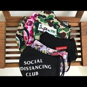 Custom Supreme/Bape mask with breathable mesh